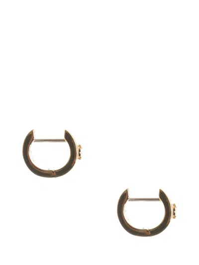 Tory Burch Kira Huggie Earrings Jewelry Rose In White