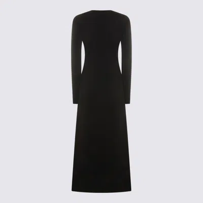 The Row Black Mavy Dress In Black