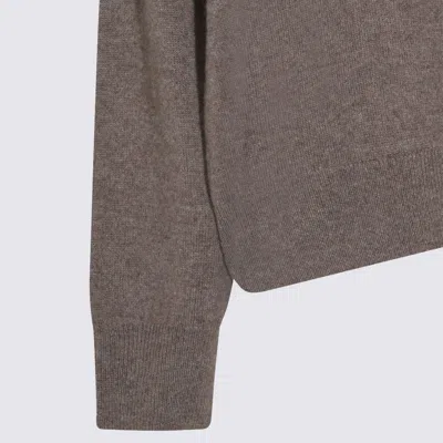The Row Brown Sepia Cachemire Misael Top Knitwear In Brown