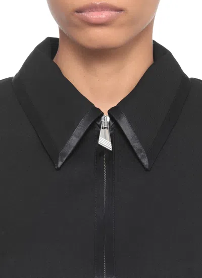 Attico Wool Dress In Black