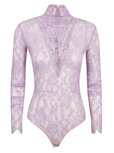 Valentino Body With Raised Neck In Purple