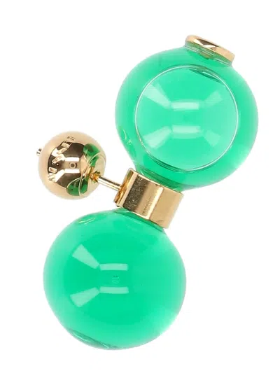 Sunnei Clessidra Earrings In Green