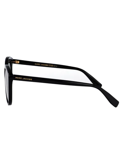 Marc Jacobs Black Acetate Sunglasses In Black