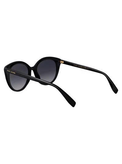 Marc Jacobs Black Acetate Sunglasses In Black