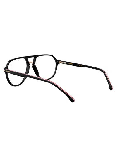 Carrera Black Gold Acetate Glasses In Burgundy
