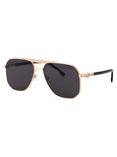 Hugo Boss Boss Gold Black_ Stainless Steel Sunglasses In Black