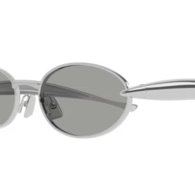 Bottega Veneta Bv1386s007-silver-silver-grey In Gray