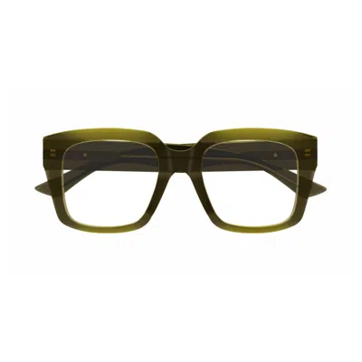 Bottega Veneta Bv1409o-003green-green-transparent In Brown