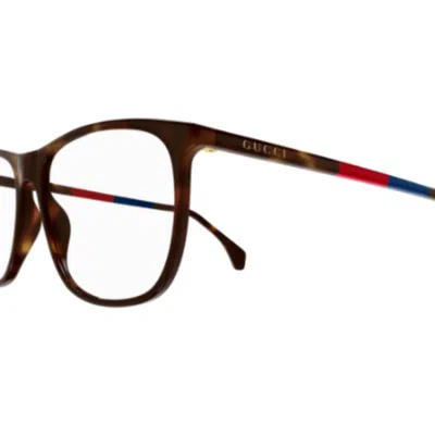 Gucci Gg0554o-010havana-havana-transparent In Brown