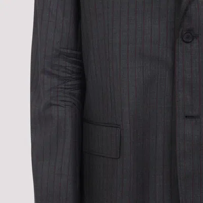 Balenciaga Wool Blazer With Notch Lapel And Pockets In Black