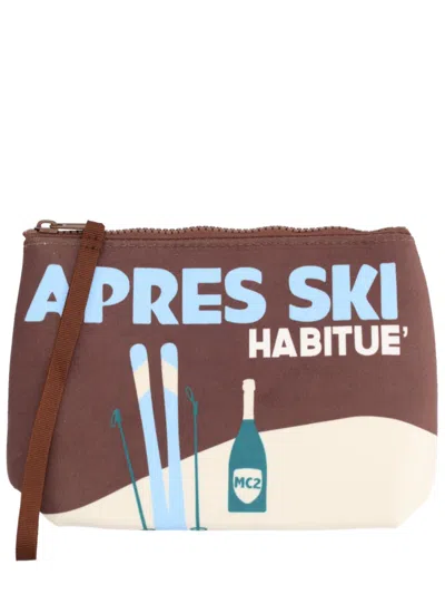 Mc2 Saint Barth Clutch Bag Aline In Brown