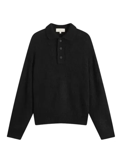 Studio Nicholson Long Sleeves With Bottons Polo In Black