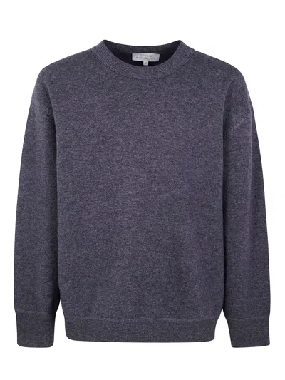 Studio Nicholson Crew Neck Long Sleeves Sweather In Gray