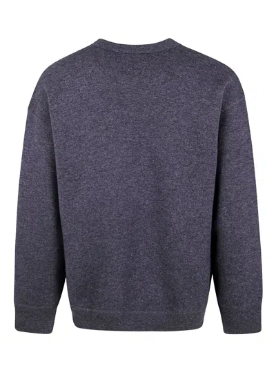 Studio Nicholson Crew Neck Long Sleeves Sweather In Gray