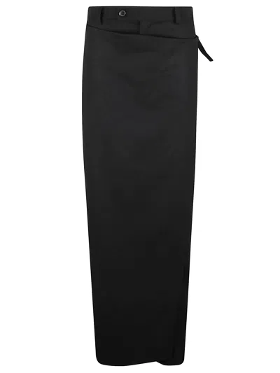 The Nina Studio Wrap-effect Culottes In Black