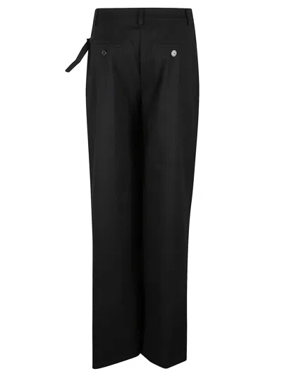 The Nina Studio Wrap-effect Culottes In Black