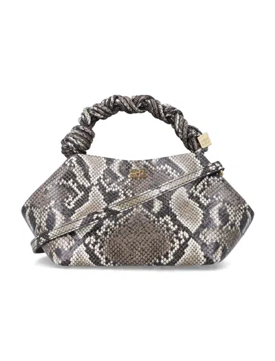 Ganni Bou Bag Small Woman Python Print In Multi