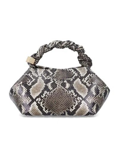 Ganni Bou Bag Small Woman Python Print In Multi