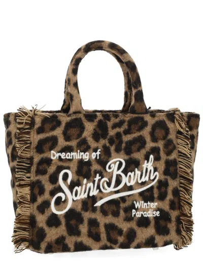 Mc2 Saint Barth Vanity Mini Tote Bag In Animal Print