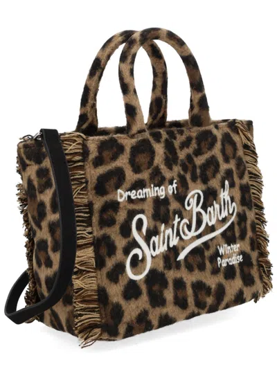 Mc2 Saint Barth Vanity Mini Tote Bag In Animal Print