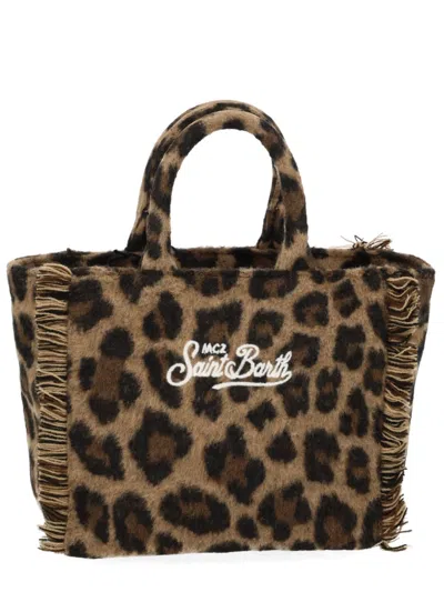 Mc2 Saint Barth Vanity Mini Tote Bag In Animal Print