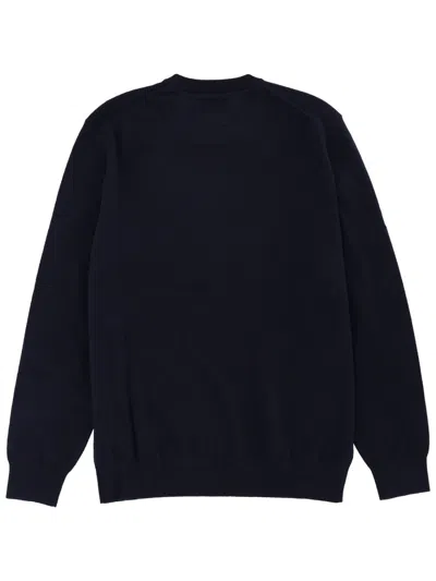 Mc2 Saint Barth Sweater With Embroidery In Blue