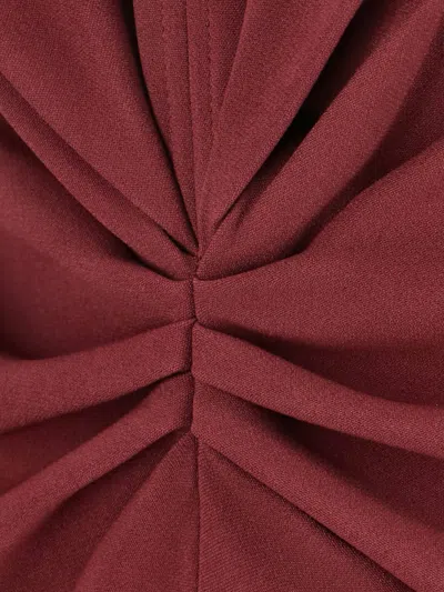 Victoria Beckham Eve Midi Dress In Red