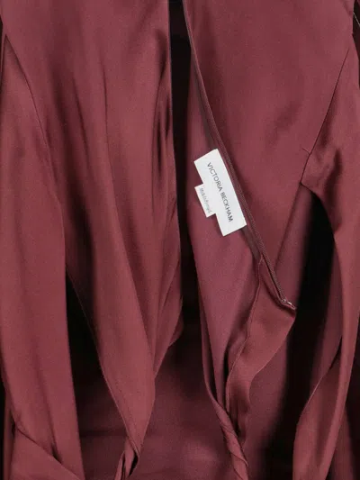 Victoria Beckham Posy Midi Dress In Red