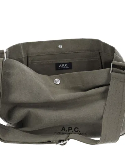 Apc Journal Shoulder Bag In Green