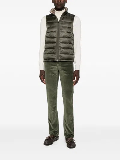 Jacob Cohen Tailored Denim Trousers Five Pockets In Green