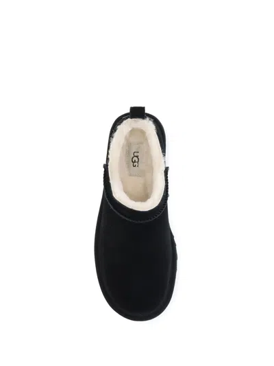 Ugg Classic Micro Suede Sheepskin Boots In Black