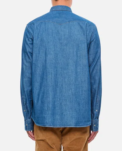 Bd Baggies Button-fastening Chest-pocket Shirt In Brown