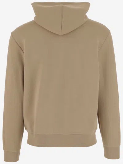 Polo Ralph Lauren Cotton Blend Sweatshirt With Logo In Brown