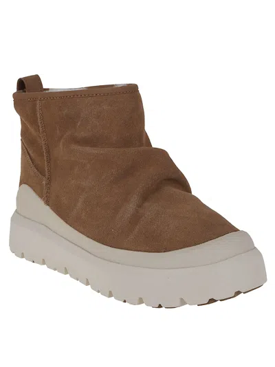 Ugg Heritage Utility Mini Boots Color Chestnut In Multi