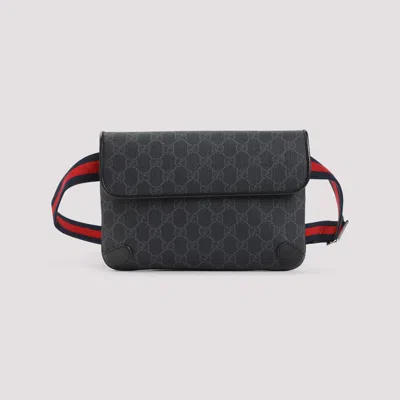 Gucci Gg Textile Belt Bag Men In Black