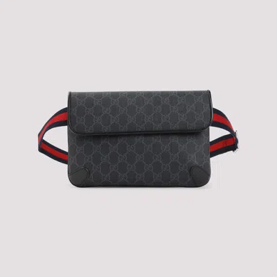 Gucci Gg Textile Belt Bag Men In Black