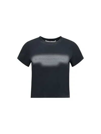 Alexander Wang Women Logo T-shirt In Black