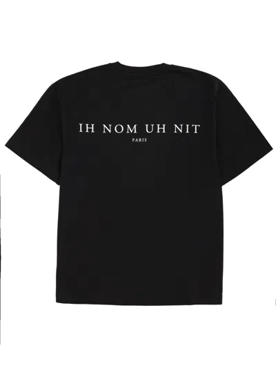 Ih Nom Uh Nit Graphic Print Short Sleeve Crew Neck T-shirt In Black
