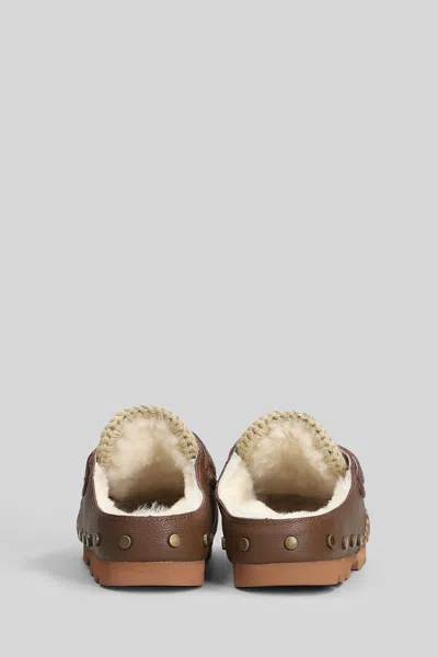 Mou Eskimo Ponyskin Slipper-mule In Animalier Leather In Animal Print