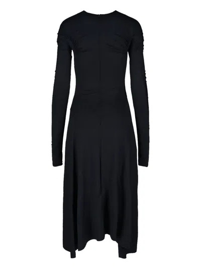Victoria Beckham Midi Dress In Black
