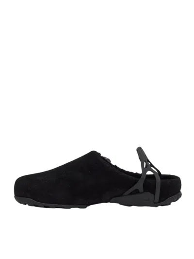 Roa Fedaia Suede Mules In Black