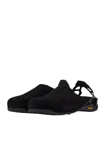 Roa Fedaia Suede Mules In Black