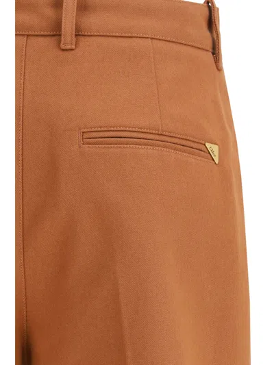 Chloé Wide Leg Trousers With Pockets And Loops In Orange