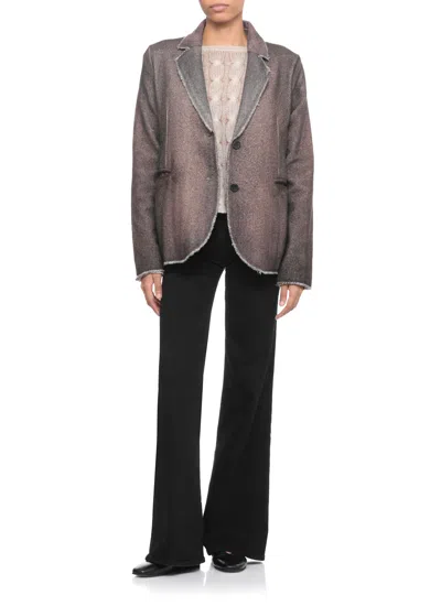 Avant Toi Cashmere And Silk Sweater In Gray