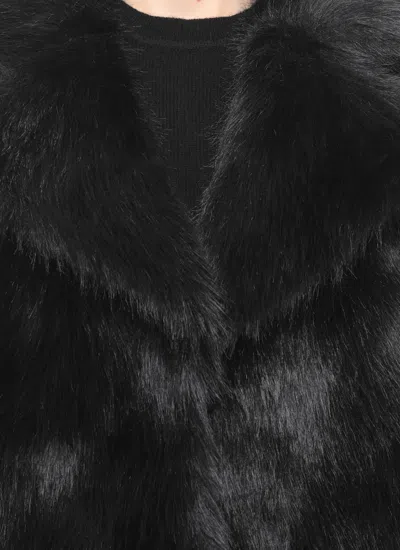 Betta Corradi Peak-lapel Coat In Black