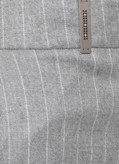 Peserico Wool Pants In Gray