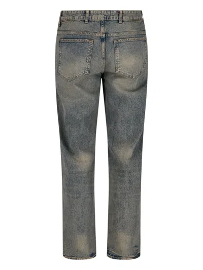 Represent Straight Leg Trousers With Belt Loops And Pockets In Blue