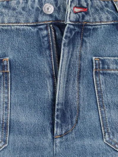 Victoria Beckham Alina Stretch High Rise Straight Leg Jeans In Medium Wash