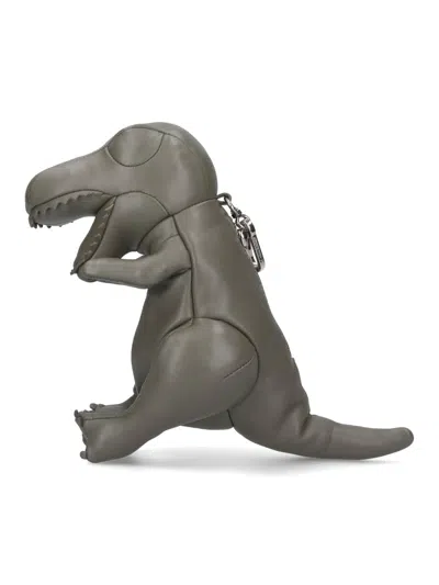Miharayasuhiro Mini T-rex Shoulder Bag In Gray