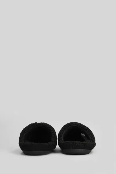 Moon Boot Mb Teddy Slipper Slipper-mule In Black Shearling In Black